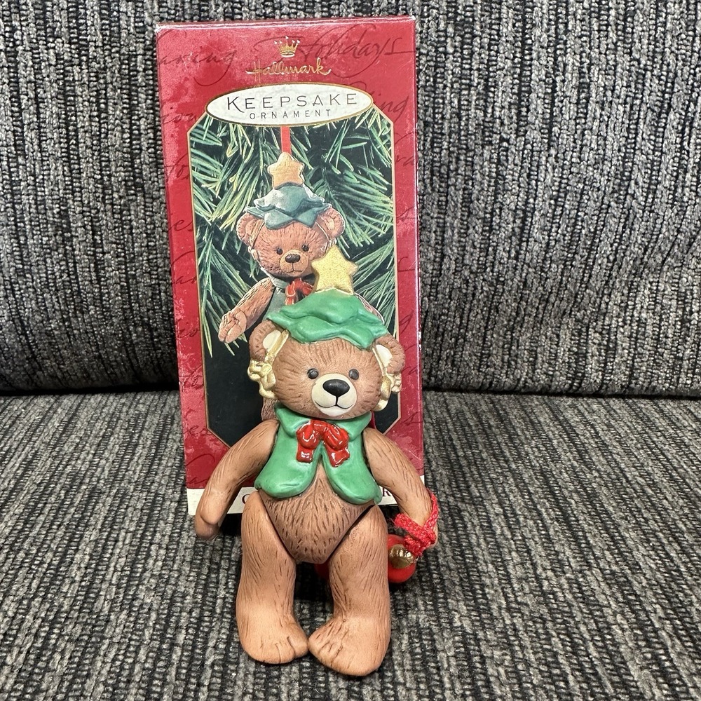5 LOT Hallmark & Russ Bears Keepsake Christmas Ornament Gift Bearers Series - Picture 10 of 15
